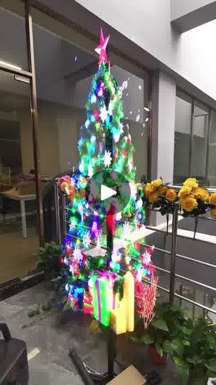 ONLY $39.9! DIY your Christmas tree with 3D holographic LED fan projector | By Radle | Facebook Dash Dolls, Candy Themed Party, Crochet Baby Socks, Wall Mounted Electric Fires, 3d Hologram, 3d Holographic, Candy Land Christmas Decorations Outdoor, Small Bathroom Ideas On A Budget, Christmas Tree Inspiration