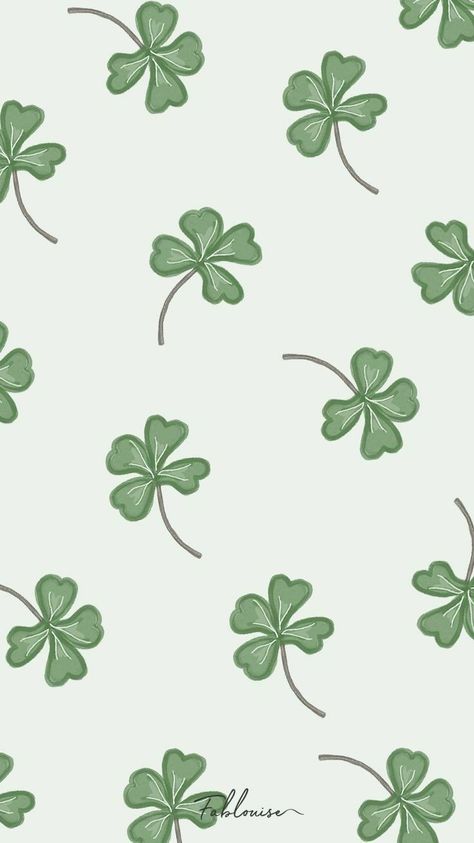 Clover Background Wallpapers, Four Leaf Clover Wallpaper Aesthetic, Clover Aesthetic Wallpaper, Clover Leaf Wallpaper, Clover Wallpaper Aesthetic, Clover Wallpaper Iphone, Easy Patterns To Paint, St Patrick's Day Wallpaper, Clover Background