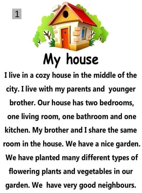 My Home Worksheet, Cozy City, English Poems For Kids, House In The City, Teaching Child To Read, Basic English Grammar Book, Punctuation Worksheets, First Grade Reading Comprehension, Reading Cards