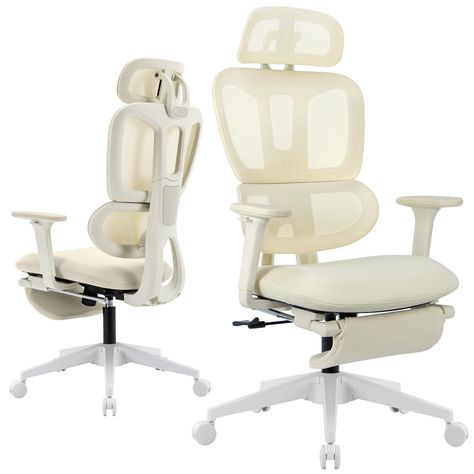 Comfy Office Chair, Desk Chair Comfy, Home Office Desk Chair, Cheap Office Chairs, Ergonomic Computer Chair, Ergonomic Desk Chair, Chair With Footrest, Comfortable Office Chair, Sleek Storage