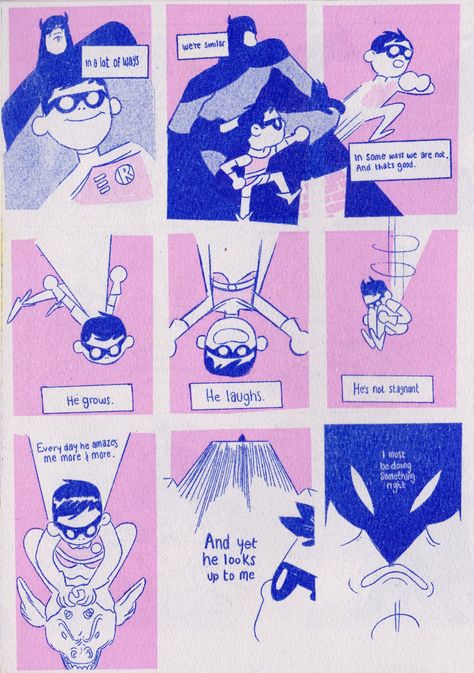 Risograph Comic, Comic Zine, Risograph Illustration, Mini Manga, Illustration Design Graphique, Comic Collage, Alternative Comics, Marvel And Dc Characters, Comic Book Layout