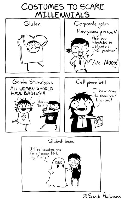 Sarah's Scribbles Saras Scribbles, Sarah Anderson Comics, Sarah Scribbles, Sarah's Scribbles, Sarah Andersen, Sarah Anderson, 4 Panel Life, Sarah C, Funny Comic Strips