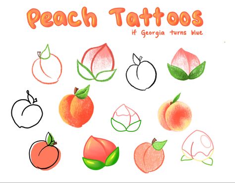 Peach Outline Tattoo, Tiny Peach Tattoo, Georgia Peach Tattoo, Georgia Tattoo Ideas, Simple Peach Tattoo, Peach Tattoo Ideas, Peach Tattoos, Georgia Tattoo, California Outline