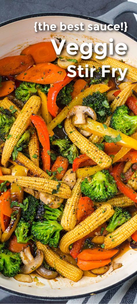 Easy Vegetable Stir Fry, Stir Fry Recipes Healthy, Vegetable Stir Fry Recipe, Easy Vegetable, Stir Fry Recipe, Makanan Diet, Veggie Stir Fry, Fried Vegetables, Health Dinner Recipes