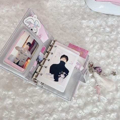 sleepsheep binder𓏲⋆.💓𖦹 ₊˚ collab with bestie @lonelymaidcafe 💕 keychain ib @rosydreamsclub i’m so excited that we finally get to post our pretty wallet binder !! i think everyone should have this binder🎀𖥔 ݁ ˖ Wallet Binder, Pretty Wallet, Small Planner, Visual Archive, Ideas Decoracion, Girly Pop, April 16, Forever Home, Kpop Girls