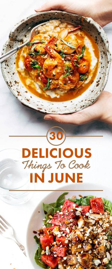 30 Delicious Things To Cook In June June Recipes, Heinz Baked Beans, Things To Cook, Tofu Breakfast, Vegetable Kabobs, Bbq Chicken Breast, Vegetable Pasta, Seasonal Recipes, Fresh Salads