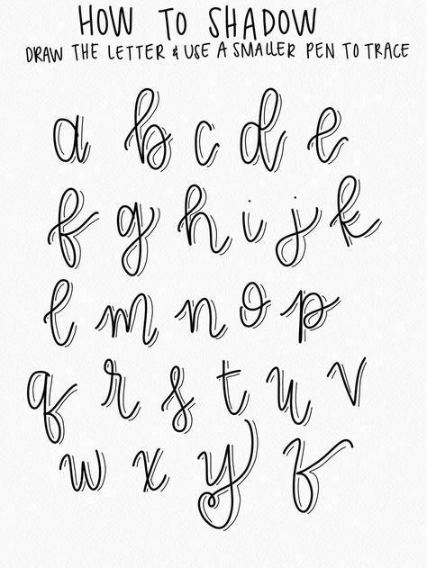 Hand Lettering Alphabet Fonts, Brush Lettering Practice, Lettering Styles Alphabet, Fonts Lettering, Penanda Buku, Bullet Journal Font, Lettering Guide, Journal Fonts, Hand Lettering Practice