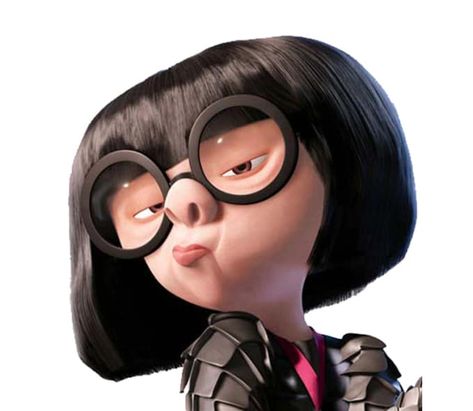 Edna E Mode, Ugly Characters, Brown Hair Cartoon, Circus Characters, Edna Mode, Hairstyle Names, Pixar Characters, Disney Lover, Disney Quotes