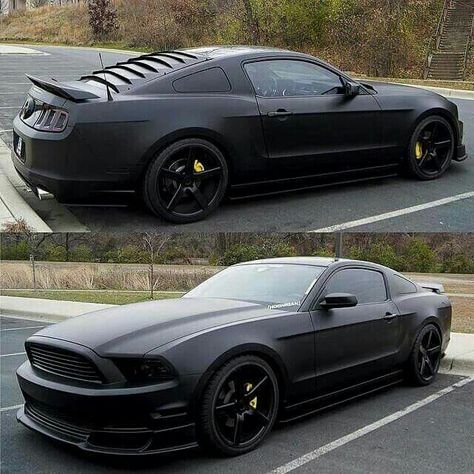 Matte black mustang GT 5.0                                                                                                                                                     Más Matte Black Mustang, Fort Mustang, Black Mustang Gt, To Fast To Furious, Shelby Mustang Gt500, Black Mustang, Vintage Jeep, Mustang Gt500, Shelby Mustang