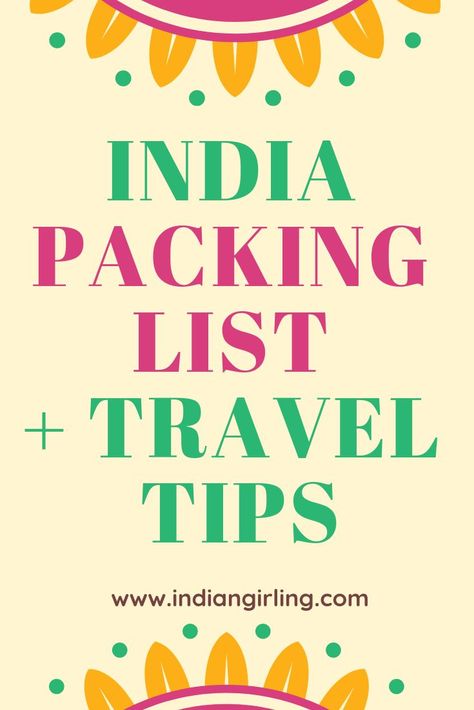 Everything you need to know about your india packing list with special travel tips, and safety tips for first time and female travelers.  India Packing List, What to wear in India, Safety Tips for India, Tips for Female Travelers, India First Time Tips What To Wear In India, First Time Tips, India Packing List, Travel Tips Packing, Europe Packing, Ultimate Packing List, Europe On A Budget, Travel India, Goa India