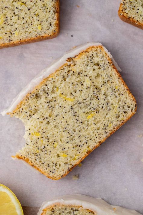 The Best Lemon Poppy Seed Loaf Cake - Lifestyle of a Foodie Lemon Poppyseed Loaf, Lemon Poppyseed Cake Recipe, Poppyseed Loaf, Moist Lemon Pound Cake, Poppy Seed Loaf, Lemon Poppy Seed Loaf, Seeded Bread, Lemon Bar Cookies, Seed Loaf