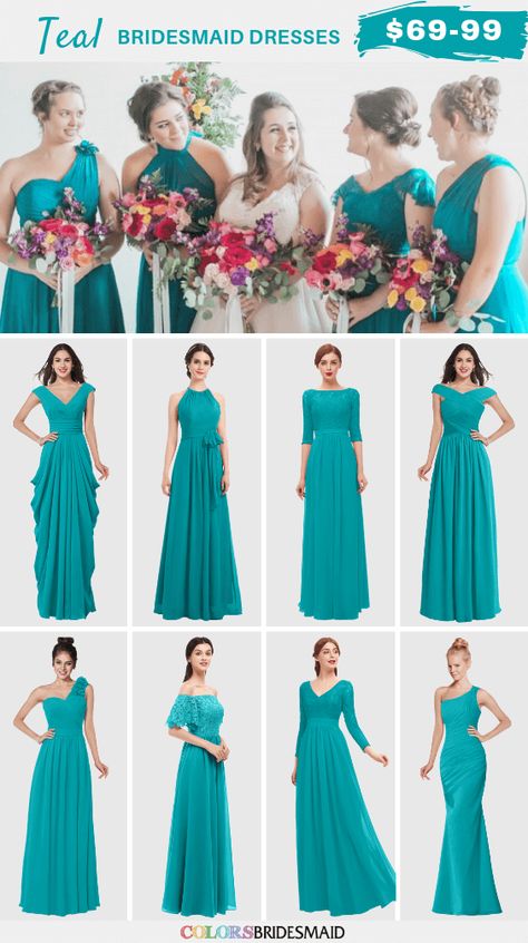 Teal October Wedding, Teal Bridesmaid Dresses, Orange and Rust Decorations - ColorsBridesmaid Teal And Purple Bridesmaid Dresses, Teal Blue Bridesmaid Dresses, Teal Bridesmaid Dresses Long, Bridesmaid Dresses Orange, Teal Bridesmaid Dress, October Wedding Dresses, Wedding Teal, Turquoise Bridesmaid, Teal Bridesmaid