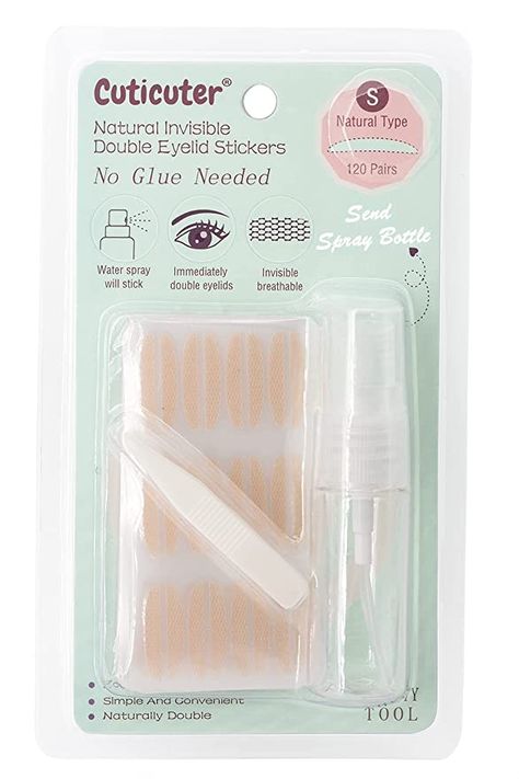 Amazon.com : Waterproof Invisible Double Eyelid Stickers - 120 Pieces Natural Fiber Double Eyelid Tape, Instant Eye Lid Lift Sticky Strip for Hooded, Droopy, Uneven, Mono-Eyelid (Slim) : Beauty & Personal Care Mono Eyelid, Eyelid Stickers, Eyelid Lift, Double Eyelid Tape, Eyelid Tape, Double Eyelid, Eye Stickers, Eye Lift, Hooded Eyes