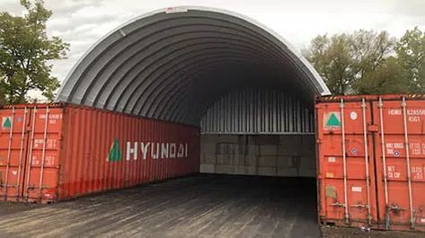 Shipping Container Roof, Container Sheds, Shipping Container Workshop, Commercial Steel Buildings, Container Workshop, Container Garage, Shipping Container Sheds, Pre Engineered Steel Buildings, Shipping Container Ideas