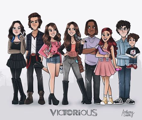 artist: anthony smith Brooke Heaven Outfit Codes, Victorious Fanart, Victorious Nickelodeon, Icarly And Victorious, Victorious Cast, Anthony Smith, Sam & Cat, Jade West, Sam And Cat