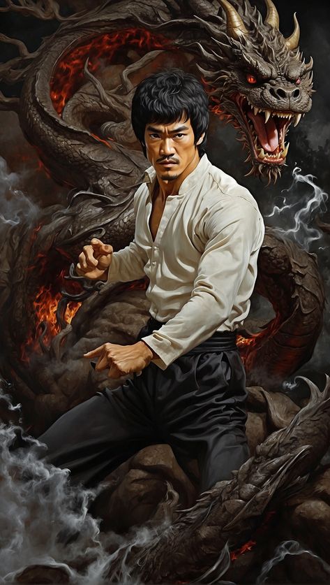 Leonardo Diffusion XL bruce lee fight with dragon 0 Bruce Lee Wallpaper, Bruce Lee Dragon, Bruce Lee Pictures, Bruce Lee Art, Prompt Engineering, Android Wallpaper Art, Samurai Artwork, Arte Alien, Filipino Funny