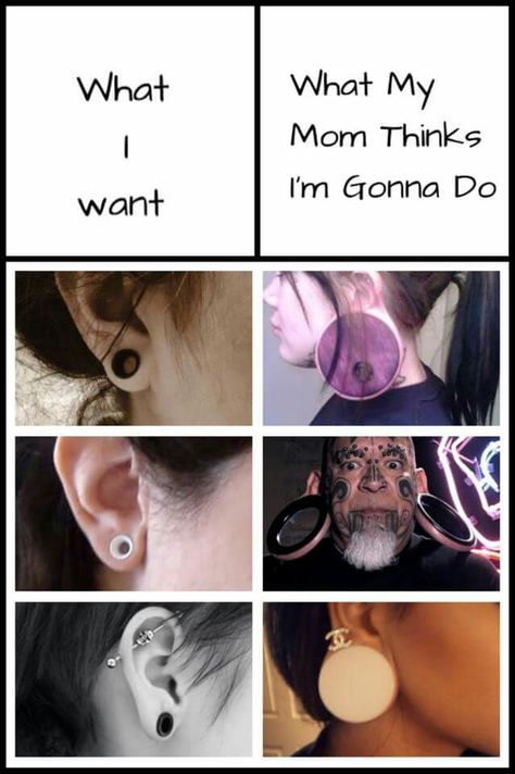 Random Gif, Ear Tunnels, Picture Quotes, Ear Cuff, Piercings