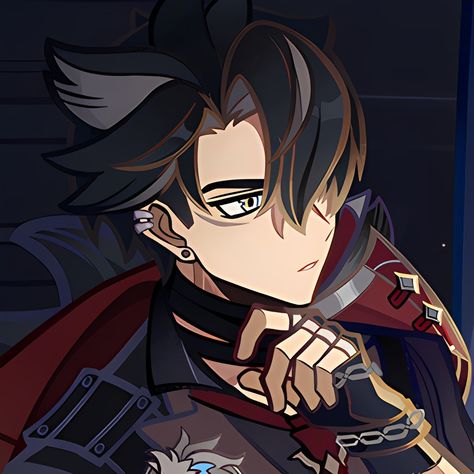 wriothesley icon | genshin impact Wriothesley Genshin, Below The Surface, Matching Profile Pictures, Matching Pfp, Matching Icons, Cute Icons, When Someone, Lyon