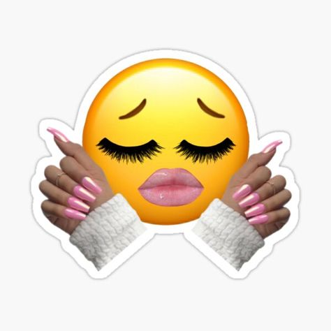 Long Nails Long Lashes Meme, Emoji With Lashes, React Pics, Kids Bop, Big Eyelashes, Emoji Memes, Whatsapp Stickers, Lash Quotes, Girl Emoji