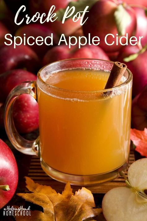 Crock Pot Spiced Apple Cider Crock Pot Apple Cider, Country Cocktails, Crockpot Apple Cider, Apple Cider Recipe, Spiced Apple Cider, Cider Recipe, Pot Luck, Hot Apple Cider, Budget Tips