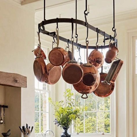 17th Century House, Oak Chairs, Designing A Kitchen, Kitchen 2024, Garden Magazine, Good Recipe, Oak Chair, Copper Cookware, Elegant Kitchens