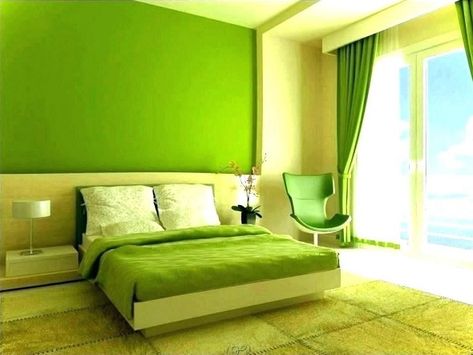 25 Latest Bedroom Painting Designs With Pictures In 2020 Bedroom Paint Green, Yellow Painted Rooms, Grey Painted Rooms, Red Bedroom Walls, Warm Bedroom Colors, Small Bedroom Colours, Furniture Color Schemes, Living Room Color Combination, Room Color Combination