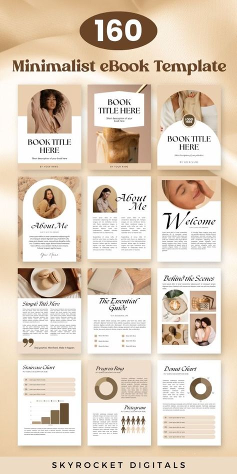 Editable Minimalist eBook Template

Create stunning eBooks with this easy-to-use template. Includes 100% customizable layouts, fonts, and colors. Perfect for any type of eBook. #ebooktemplate #ebookdesign . #Workbook_Design_Layout #Course_Template #Ebook_Template_Design #Digital_Workbook Workbook Design Layout, Ebook Designs Layout, Ebook Design Layout, Workbook Layout, Digital Marketing Books, Ebook Layout, Course Template, Ebook Template Design, Catalog Design Layout