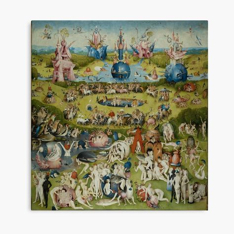 The Garden Of Earthly Delights, Earthly Delights, Garden Of Earthly Delights, Hieronymus Bosch, Epic Art, Classic Art, Lovers Art, The Garden, Posters Art Prints