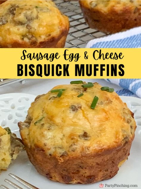 Paula Deen Sausage Muffins, Breakfast Muffins Egg Sausage Bisquick, Sausage Bisquick Casserole, Sausage Buiscits, Sausage Gravy Muffins, Breakfast Biscuit Bites, Sausage Egg Muffins Bisquick, Sausage Breakfast Muffins 4 Ingredients, Bus Quick Sausage Muffins