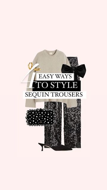 Sequin Trousers Outfits, Sequin Trousers, Outfit Minimal, Trouser Outfit, Minimal Style, Everyday Outfit, Be Afraid, Our Love, High & Low