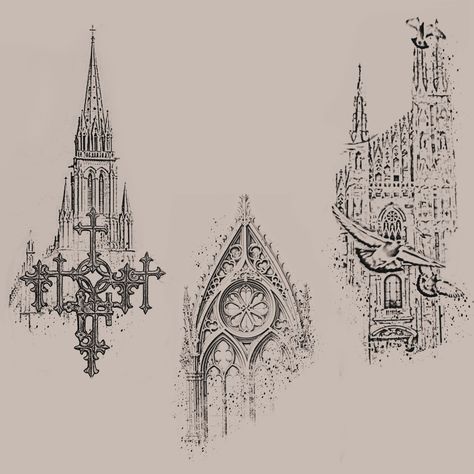 Architecture designs ♡ • • • • #gothicarchitecturetattoo #gothictattoos #cybersigilism #ignorantstyletattoo #architecturetattoos #ignoranttattooflash Cool Designs Art, Gothic Architecture Tattoo Design, Cathedral Tattoo Gothic, Architecture Tattoo Design, Cybersigilism Castle, Gothic Arch Tattoo, Greek Building Tattoo, Architectural Tattoos, Cathedral Tattoo Design