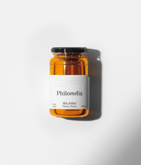 Philomelia Greek Honey Packaging Design by iframe Design Studio - World Brand Design Society Honey Logo Ideas, Honey Packaging Design, Narrative Design, Honey Graphic, Honey Labels, Greek Nature, Honey Label Design, Logo Design Graphics, Sweet Packaging