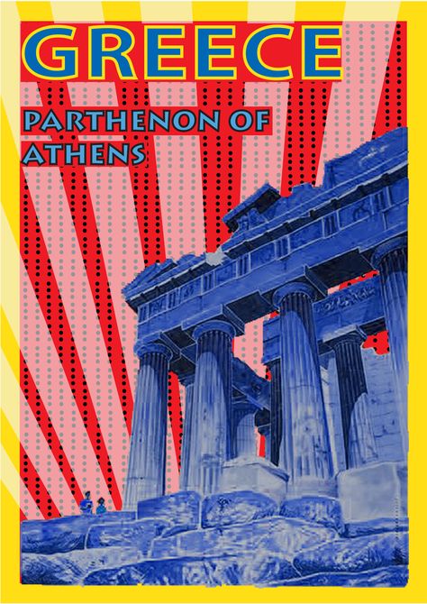 Ancient Greek Poster, Greek Mythology Graphic Design, Greek Poster Design, Greek Poster, Prom Posters, Toga Party, Greek Decor, Greek Flag, Greek Temple