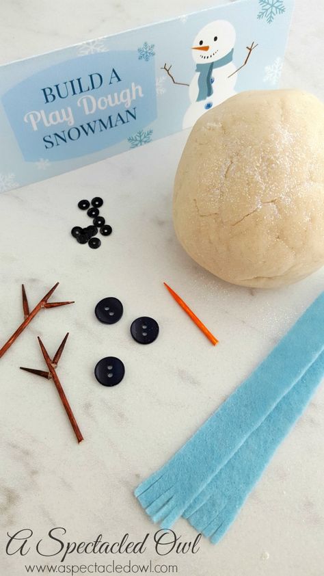 Build a Play Dough Snowman Kit Playdoh Snowman Kit, Diy Play Doh, Play Doh Kits, Snowman Kit, Playdough Kits, Kid Friendly Crafts, Playdough Recipe, Homemade Playdough, Winter Crafts For Kids