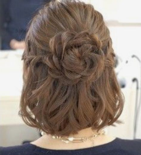 Long Hair Do, Curly Pixie Hairstyles, Prom Hairstyles For Short Hair, Hoco Hairstyles, Hairdos For Short Hair, Short Wedding Hair, Penteado Cabelo Curto, Short Hair Updo, Homecoming Hairstyles