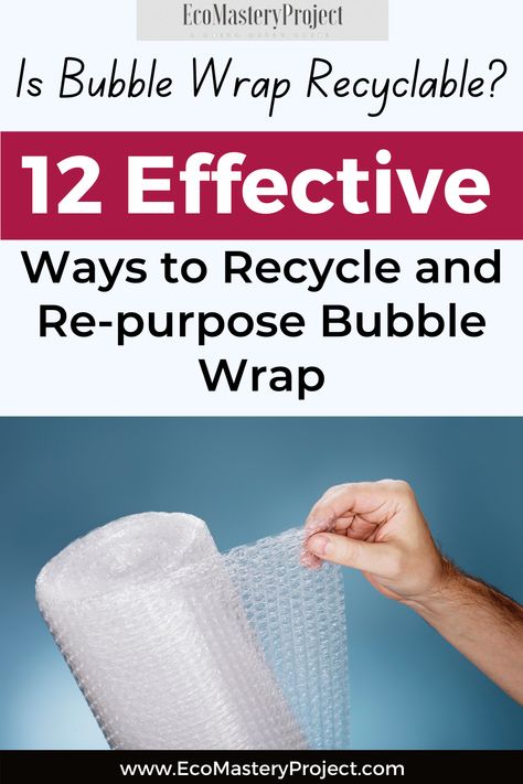 Bubble wrap is an amazing invention that has made our lives easier. But what do you do with all the bubble wrap when it's time for a new shipment? You can't just throw it away! Here are 12 ways to reuse or recycle your leftover packaging material. What will you make with your leftover bubbles today? Let us know on Facebook, Twitter, or Instagram! Bubble Crafts, Upcycling Crafts, Eco Friendly Cups, Mobiles For Kids, Plastic Free Life, Budget Living, Upcycle Crafts Diy, Skin Bumps, Recycling Ideas