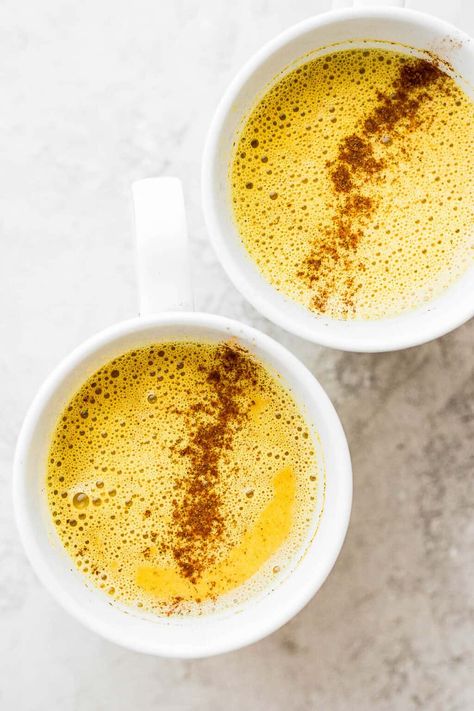 Golden Milk Turmeric Latte (Easy 5-Minute Recipe!) - FeelGoodFoodie Cinnamon Healthy, Golden Milk Recipe, Turmeric Paste, Golden Milk Latte, Healthy Holistic Living, Herbal Elixir, Turmeric Milk, Turmeric Latte, Turmeric Tea