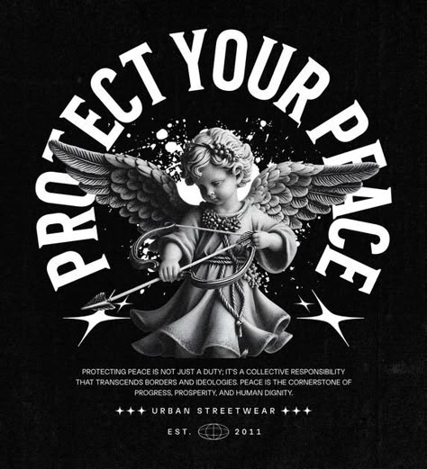 Angels Graphic Design, Biblical Tattoos, Realistic Tattoo Sleeve, Protect Your Peace, Balance Bracelet, T Shirt Logo Design, Custom Painted Shoes, Shirt Logo Design, Print Design Art