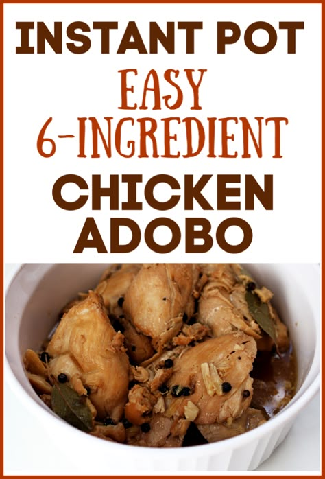 Instapot Recipes Chicken, Instant Pot Easy, Filipino Recipe, Adobo Recipe, Chicken Adobo, Adobo Chicken, Chicken Slow Cooker Recipes, Instant Pot Dinner Recipes, Minced Meat