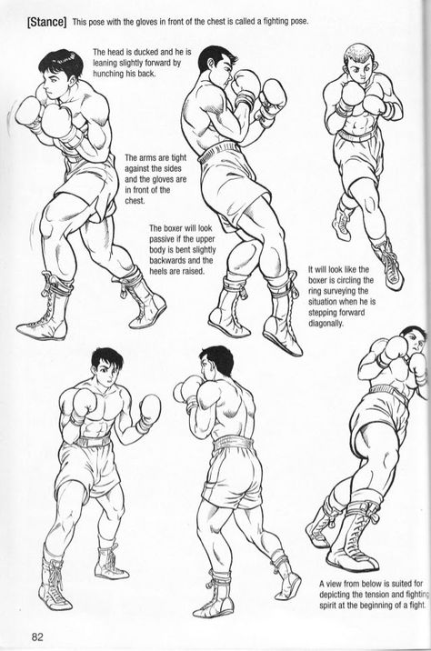 Boxing Pose, Battle Poses, Boxing Stance, Box Manga, Gesture Drawing Poses, How To Draw Manga, Male Pose Reference, Draw Manga, Poses Drawing