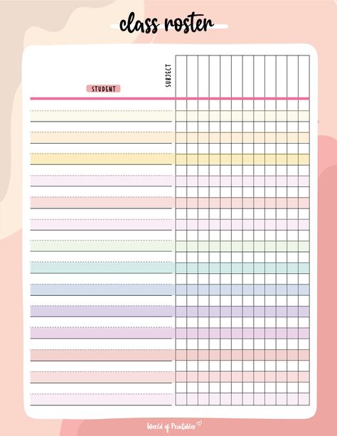 Student Progress Tracker, Progress Charts For Students, Attendance Chart Preschool Ideas, Class Attendance Sheet, Kindle Hacks, Classroom Attendance Chart, Student Attendance Sheet, Tracking Student Progress, Weekend Planner