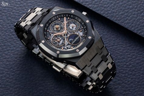 Audemars Piguet Black Ceramic, Audemars Piguet Black, Royal Oak Perpetual Calendar, Rolex Womens, Mens Rolex, Hublot Classic, Audemars Piguet Watches, Rolex Watches Women, Mechanical Watch Men