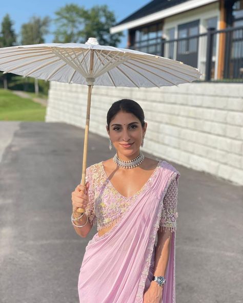 @Raina, adorns our lilac appliqué work saree set . Brunches, soirées or destination weddings , ideal outfit to slay ! Doesn’t she look… | Instagram Rwanda Culture, Register Marriage, Pastel Saree, Culture Clothes, Appliqué Work, Court Marriage, Desi Vibes, Lunch Outfit, Saree Ideas