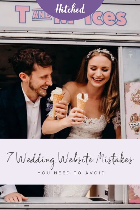 About to make your wedding website? Here are the seven wedding website mistakes you need to avoid! Wedding Website Ideas, Wedding Website Design, Wedding Schedule, Unplugged Wedding, Website Ideas, Stag Do, Wedding 2024, Website Themes, Popular Wedding