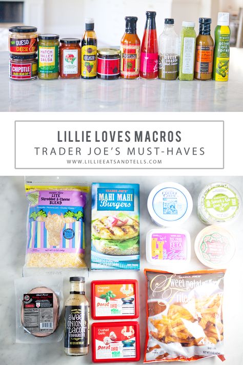 This is a list of all of our favorite items from Trader Joe's. Lots of macro-friendly, healthy options, and a couple treats! So many fabulous items at this store! www.lillieatsandtells.com #lillieeatsandtells #lillielovesmacros #macrofriendly #traderjoes #traderjoeslist Lillie Biesinger, Trader Joes Recipes Healthy, Lillie Eats And Tells, Macro Diet, Trader Joes Food, Macro Nutrition, Macros Diet, Joe Recipe, Trader Joe's Products