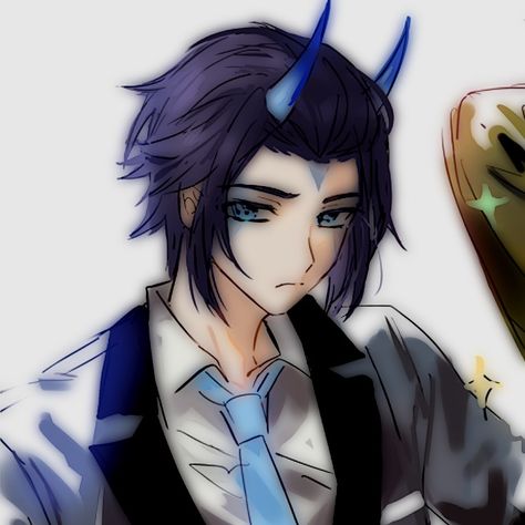 Genshin Blue Oni, Arataki Itto X Blue Oni, Takuya Genshin Fanart, Takuya Genshin, Genshin Npcs, Blue Oni, Leona League Of Legends, Arataki Itto, Big Six