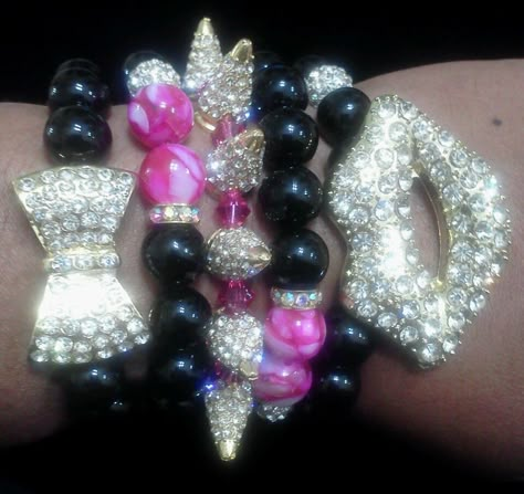 <3 Mcbling Jewelry, Mcbling Fashion, Trashy Y2k, Y2k Pink, Catty Noir, Sweet Escape, Arm Party, Crystal Tiaras, Women's Casual Style