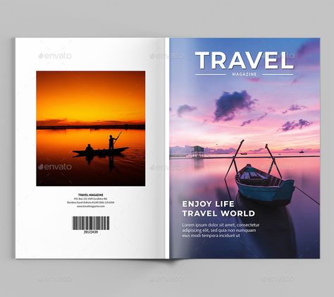 Travel Magazine #Travel, #Magazine Magazine Example, Layout Editoriale, Travel Magazine Cover, Travel Magazine Design, Magazine Website Design, Magazine Back Cover, Travel Magazine Layout, Logo Layout, Magazine Cover Layout