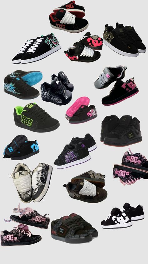 DC shoes #DC #EMO #pilatesprincess #coffeeaesthetic #shoes Dc Shoes Aesthetic, Dc Shoes Outfit, Dc Shoes Women, Y2k Outfits, Dc Shoes, Dream Shoes, Pretty Shoes, Cute Fits, Leg Warmers