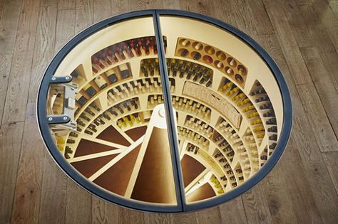 Spiral Cellar, Secret Passages, Family Room Makeover, Farmhouse Side Table, Cute Dorm Rooms, Hidden Rooms, Design Rules, Wine Room, Italian Wine